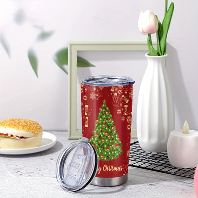 Show your loved ones how much you care this holiday season with this 20oz stainless steel Christmas Tree tumbler. Its festive print and durable steel construction make this an ideal gift that they will cherish for years to come.
