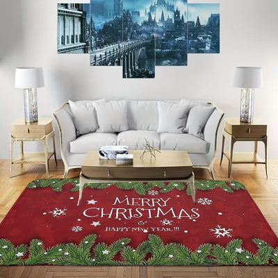 Merry Christmas Flannel Rug: A Festive Addition to your Home Décor - 47*63in
