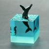 Ocean Resin Whale: A Magical Zodiac Cube Ornament, Night Light, and Novelty Gift for Valentine's Day, Bedroom, Nursery, or Bedside