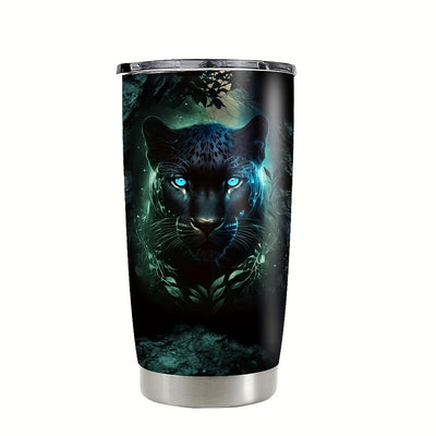 Panther Tumbler: A Stylish and Insulated Stainless Steel Water Bottle for Travel and Outdoor Adventures