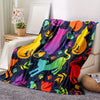 Colorful Kitten Flannel Throw Blanket: Cozy and Charming for Couch, Bed, Sofa, Car, Office, Camping, and Travelling