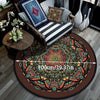 Boho Chic Mandala Circular Carpet: Soft, Comfortable, and Stylish Living Room Decor with Anti-Slip Design