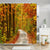 Transform Your Bathroom with a Stunning Forest Scenery: Water-Resistant Shower Curtain with Hooks - Premium Bathroom Decorative Curtain