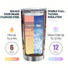 Indian Symbol Stainless Steel Tumbler: Stylish Insulated Travel Mug for Coffee, Tea, and More!