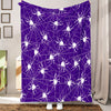 Cozy up this Halloween with our Spider Web Pattern Flannel Blanket!