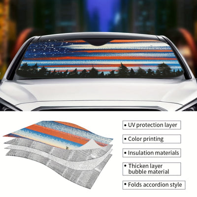 Ultimate Protection: Foldable Car Windshield Sun Shade for SUVs and Trucks - Beat the Heat and Block Harmful UV Rays for a Cool Vehicle