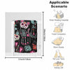Art Cat Floral Print Flannel Blanket: The Versatile All-Season Gift for Cozy Nights and Halloween Decor