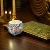Blue and White Mosaic Glass Candle Holder: The Perfect Centerpiece for Candlelit Romantic Evenings and Special Occasions