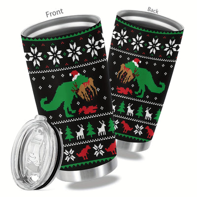 Festive 20oz Stainless Steel Tumbler: Perfect Christmas Gift for Loved Ones, Friends, and Relatives!