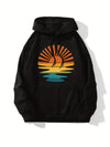 Sun & Sea: Vintage-inspired Drawstring Kangaroo Pocket Hoodie - Stylish Women's Sweatshirt