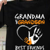 Grandma-Grandson Print Short-Sleeved T-Shirts: Stylish Comfort for Women's Clothing