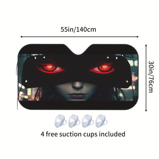 Ultimate Foldable Windshield Car Sunshade: Say Goodbye to UV Radiation with 4 Free Suction Cups!