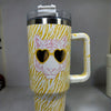 40oz Tiger Tumbler: Stylish Stainless Steel Thermal Water Bottle with Lid and Straw for On-the-Go Hydration