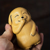 Snicker Dog: Handmade Ceramic Sculpture - Perfect Halloween Decorations and Christmas Gifts