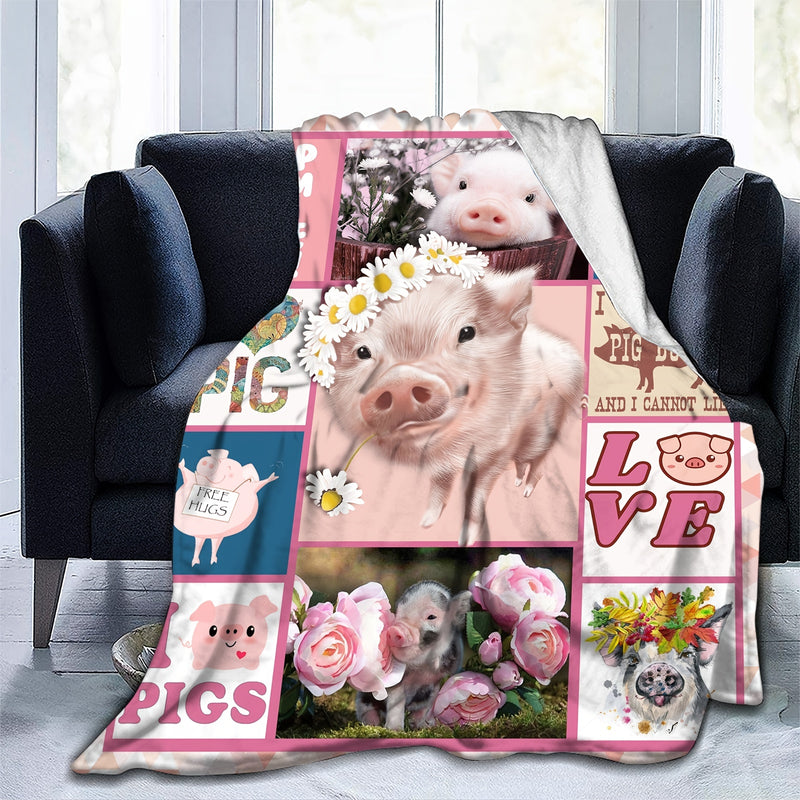 Pink pig online blanket