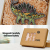 Dinosaur Delight: Stegosaurus Wooden Art Carving Light - Perfect Bedside Desk Decor and Soothing Night Light for Kids