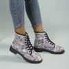 Ghostly Glamour: Women's Halloween Combat Boots - Lace Up in Style!