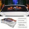 Scream Print Foldable Car Sun Shade: Stay Cool & Protected with this Unique and Engaging Windshield Driver Shield | Includes 4 Free Suction Cups | Ultimate UV Sun Visor Protector