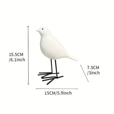 Charming Resin Bird Decoration: Delightful Ornament for Home, Living Room, Hotel, and More!