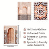 3pcs Exquisite Islamic Wall Art Canvas: Enhancing Your Space with Moroccan Architecture and Islamic Artistry