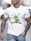 It's My Lucky Day: Cute Dinosaur Tee - Men's Casual Crew Neck T-Shirt for a Stylish Summer Look