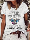 Stylish and Quirky Cow Head Print T-Shirt: A Must-Have for Fashionable Women