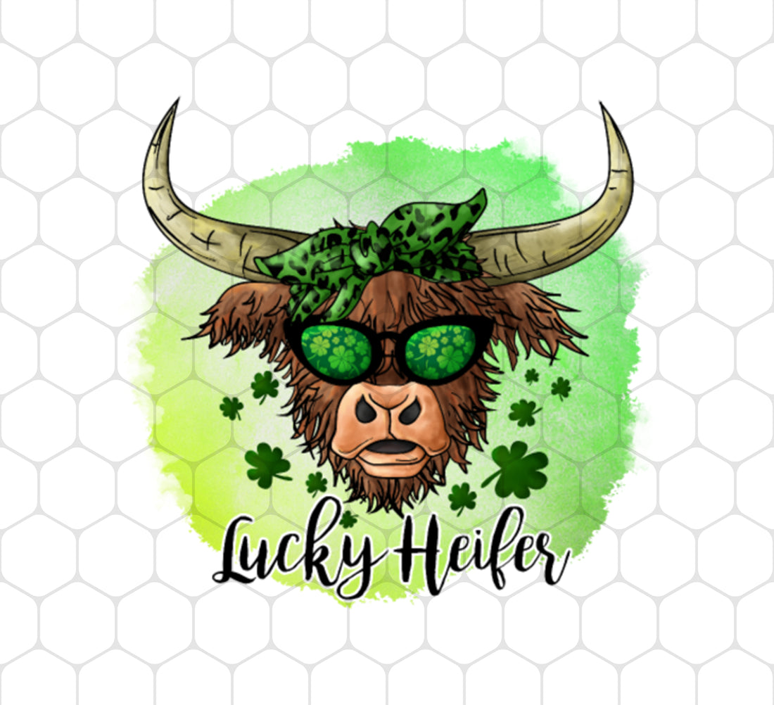 Bull Head Gift, Patricks Cow Lover, Lucky Heifer Gift, Bull And Shamrock, Png Printable, Digital File